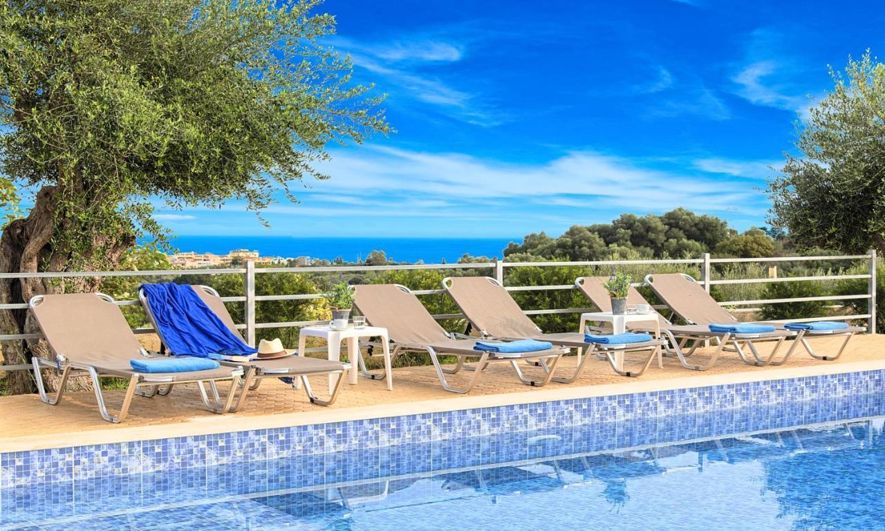 Aqua Blue Villas With Heated Pool Mathes Екстер'єр фото